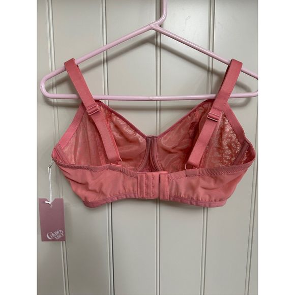 CAMIO‎ MIO Pale Punch All Over Lace Underwire Bra, US 34DDD - Picture 3 of 8